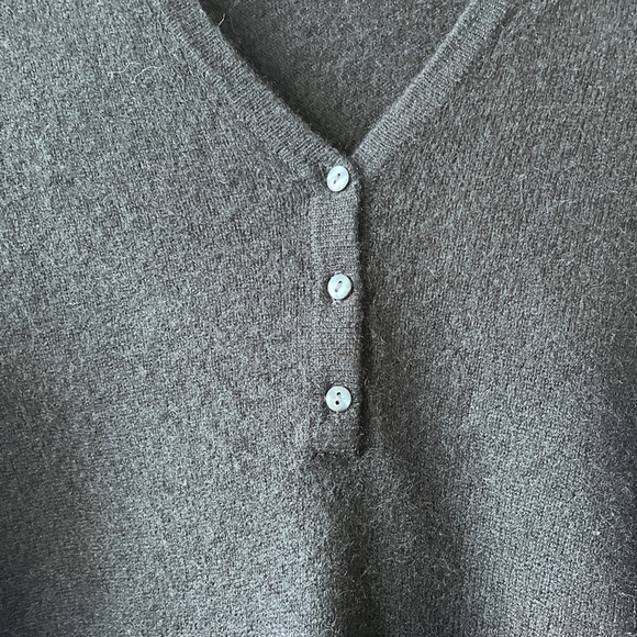 Shimera 100% Cashmere Quiet Luxury Black Hooded Women’s Sweater Size S - Picture 4 of 7